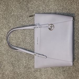 NWOT Michael Kors Ciara Large Leather Tote Lilac